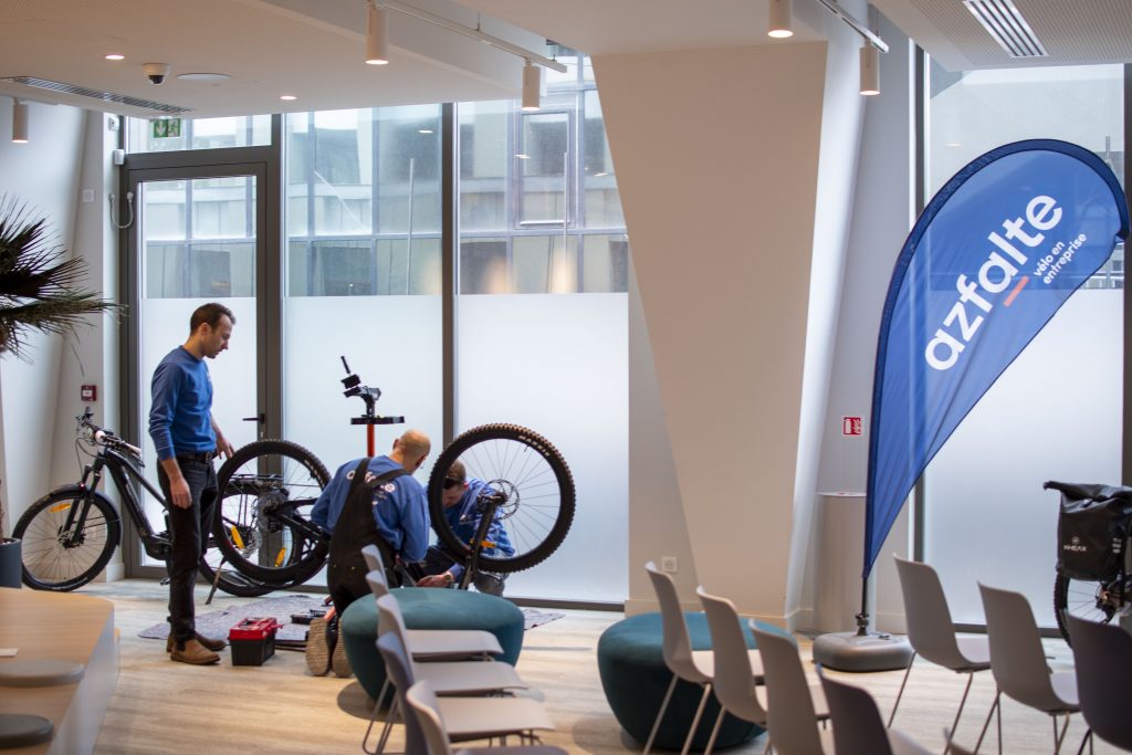 Azfalte vélo en entreprise